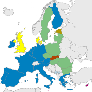 Страны Евросоюза, еврозона